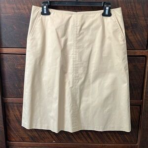 Banana Republic khaki a-line skirt